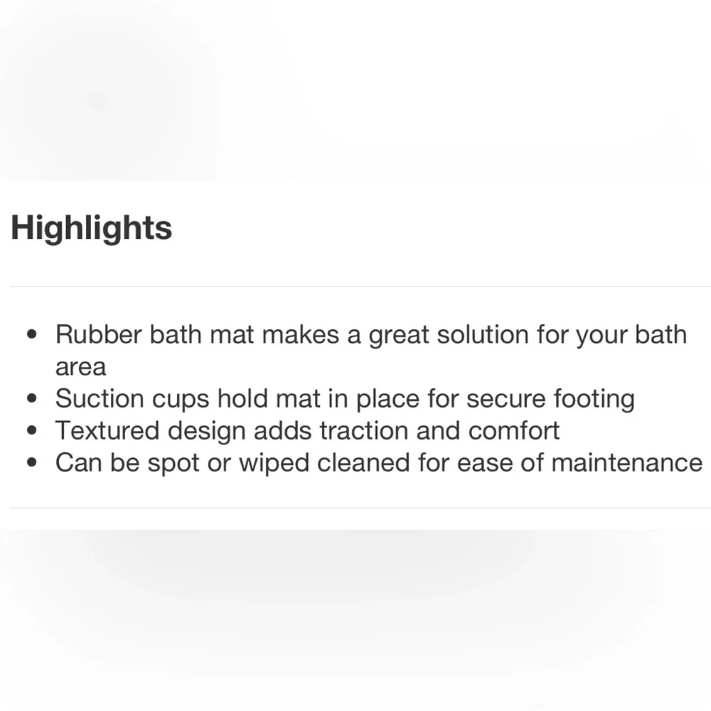 Threshold Rubber Bath Mat